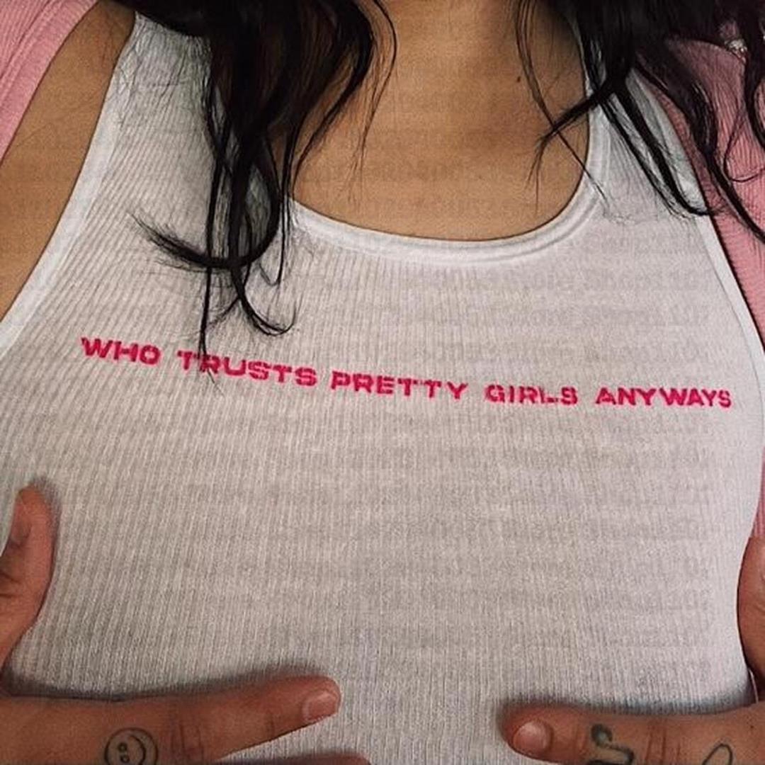 Y2K Graphic Baby Tee Crop - Eski baskı kısa kollu üstleri kadın