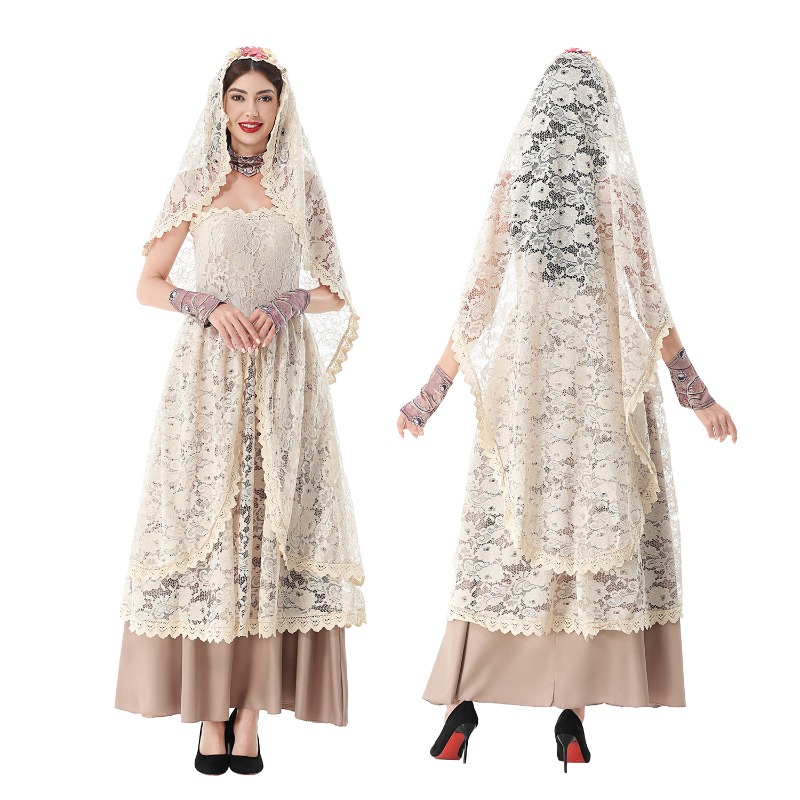 Dresses - Kadınlar için Vintage Dantel Detaylı, Dantel