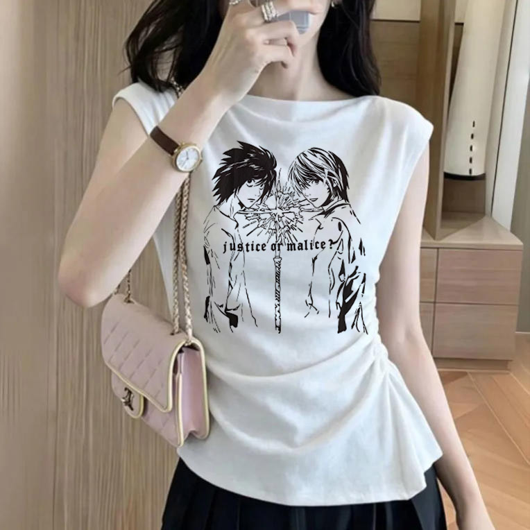 Death Note Gotik Grunge Crop T - Y2K Graphic Baby Tee Crop incelemesi ve fiyatı