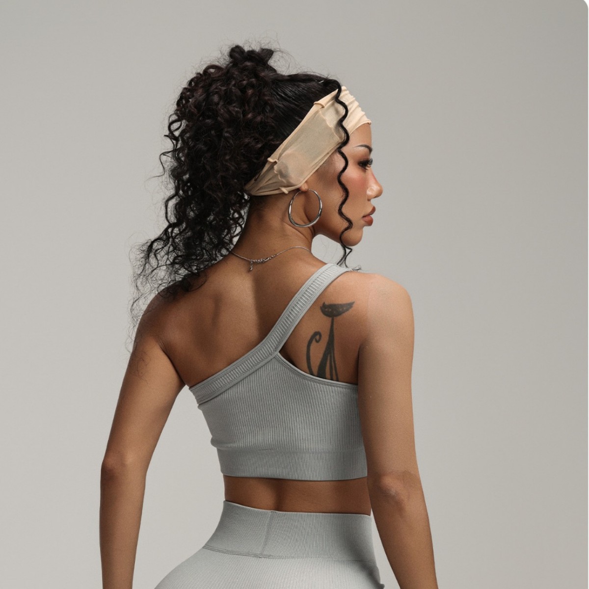 Kadınlar İçin Tek Omuzlu Nervü - Seamless Ribbed Workout Tank Top incelemesi ve fiyatı