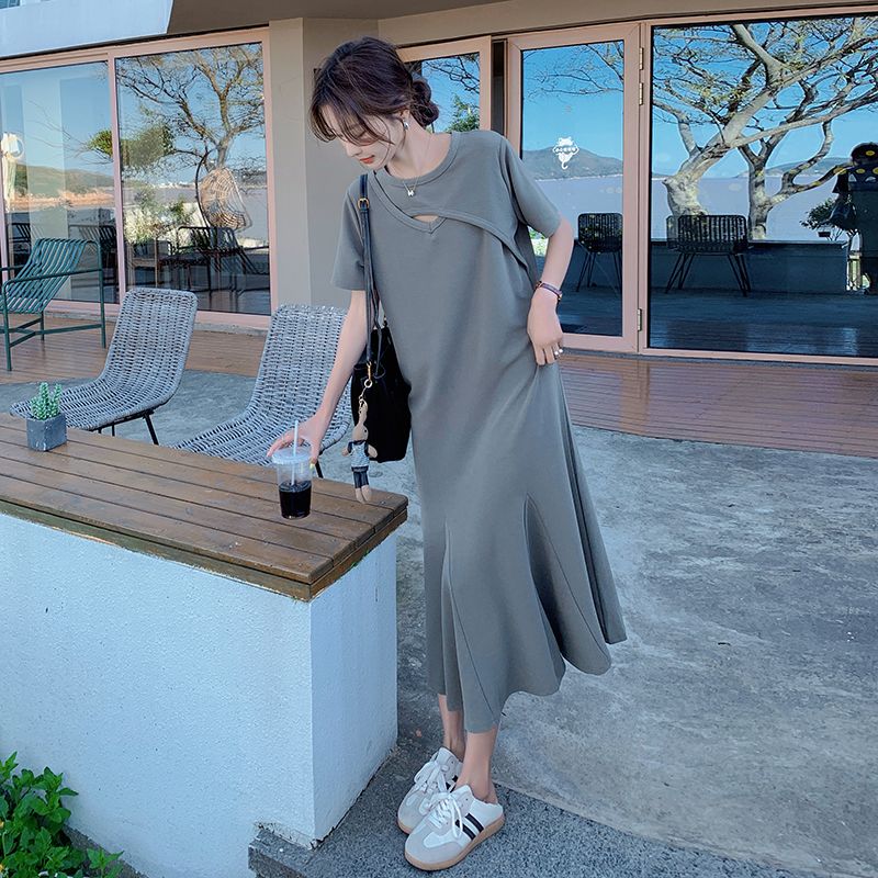 Tembel Stil Hollow Out Katı Sa - Korean Style A Line Shirt Dress incelemesi ve fiyatı
