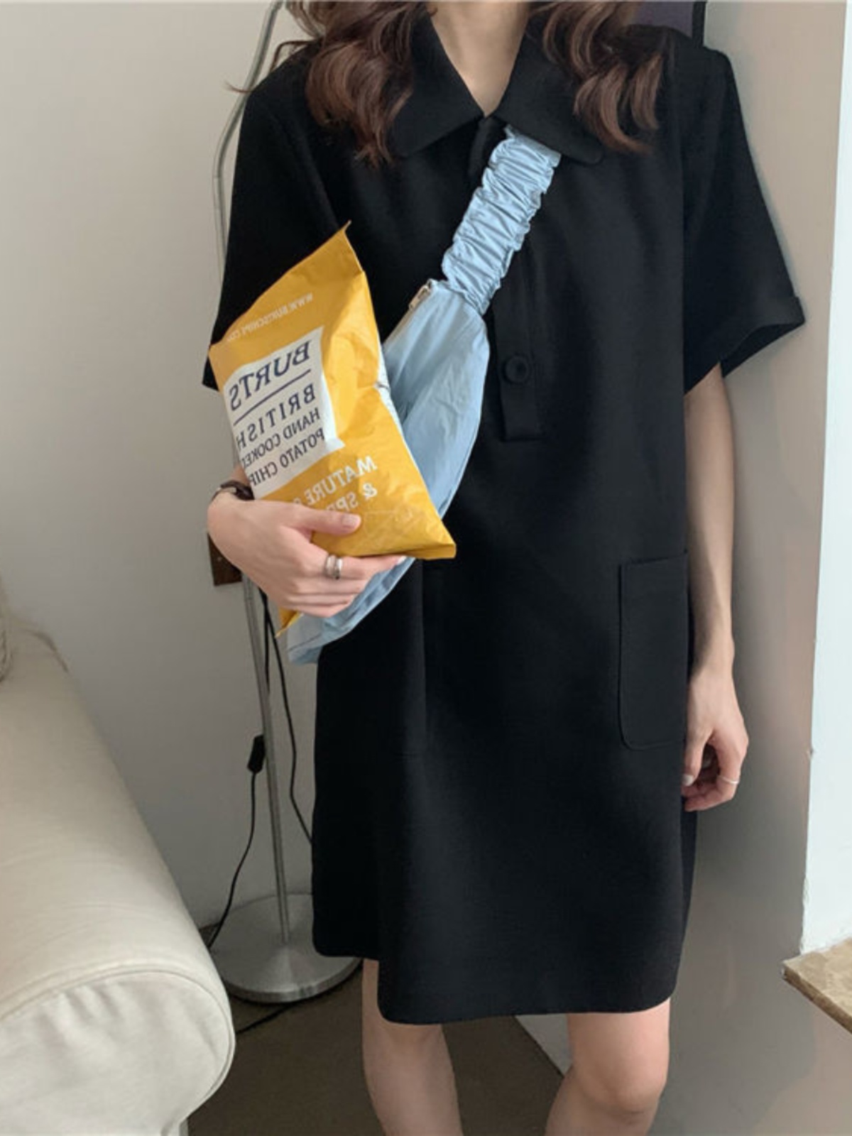 Büyük Beden A Kesim Elbise Yak - Korean Style A Line Shirt Dress incelemesi ve fiyatı