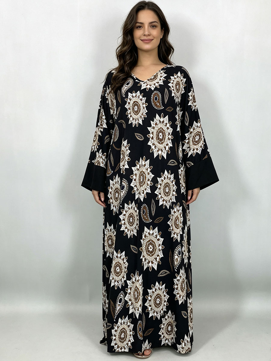 Kadınlar için Büyük Beden, Uzu - Boho Summer Beach Maxi Dress incelemesi ve fiyatı