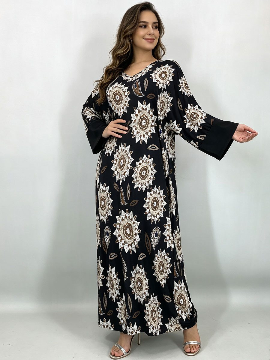 Kadınlar için Büyük Beden, Uzu - Boho Summer Beach Maxi Dress incelemesi ve fiyatı