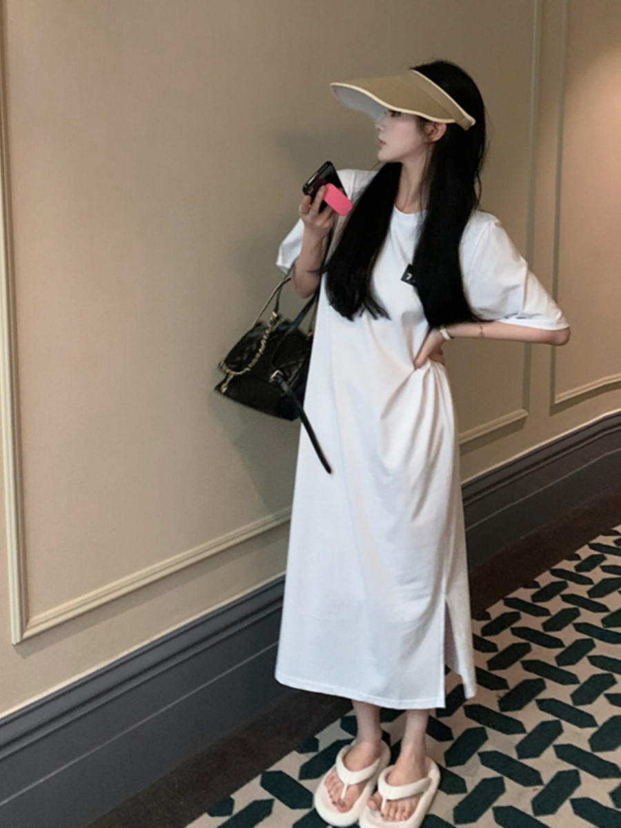 Siyah Kısa Kollu Tişört Elbise - Korean Style A Line Shirt Dress incelemesi ve fiyatı