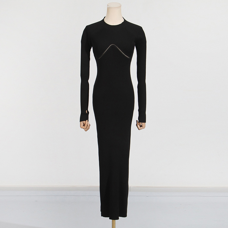 Onecozyday kadın Beyaz Nervürl - Bodycon Long Sleeve Ribbed Dress incelemesi ve fiyatı
