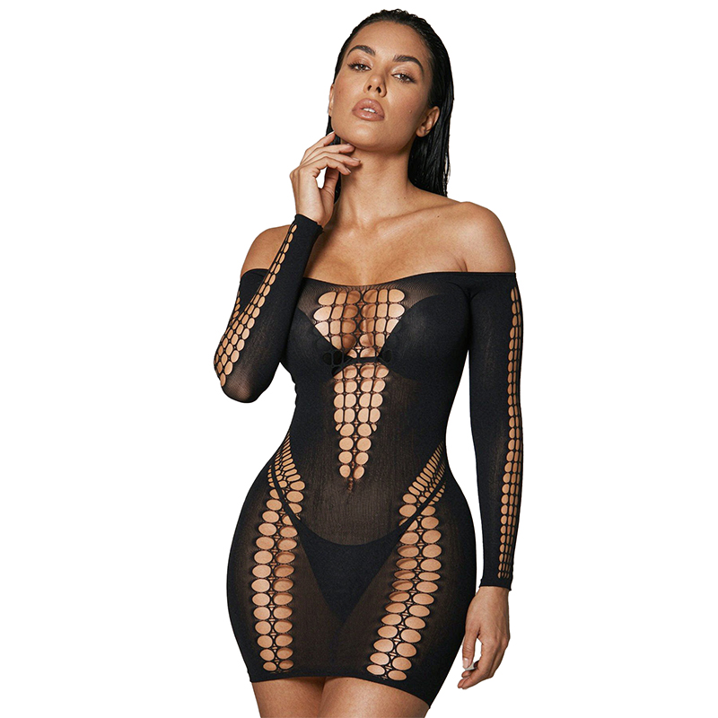 Kadınlar İçin Şeffaf File Uzun - Sexy Mesh Sheer Bodycon Dress incelemesi ve fiyatı