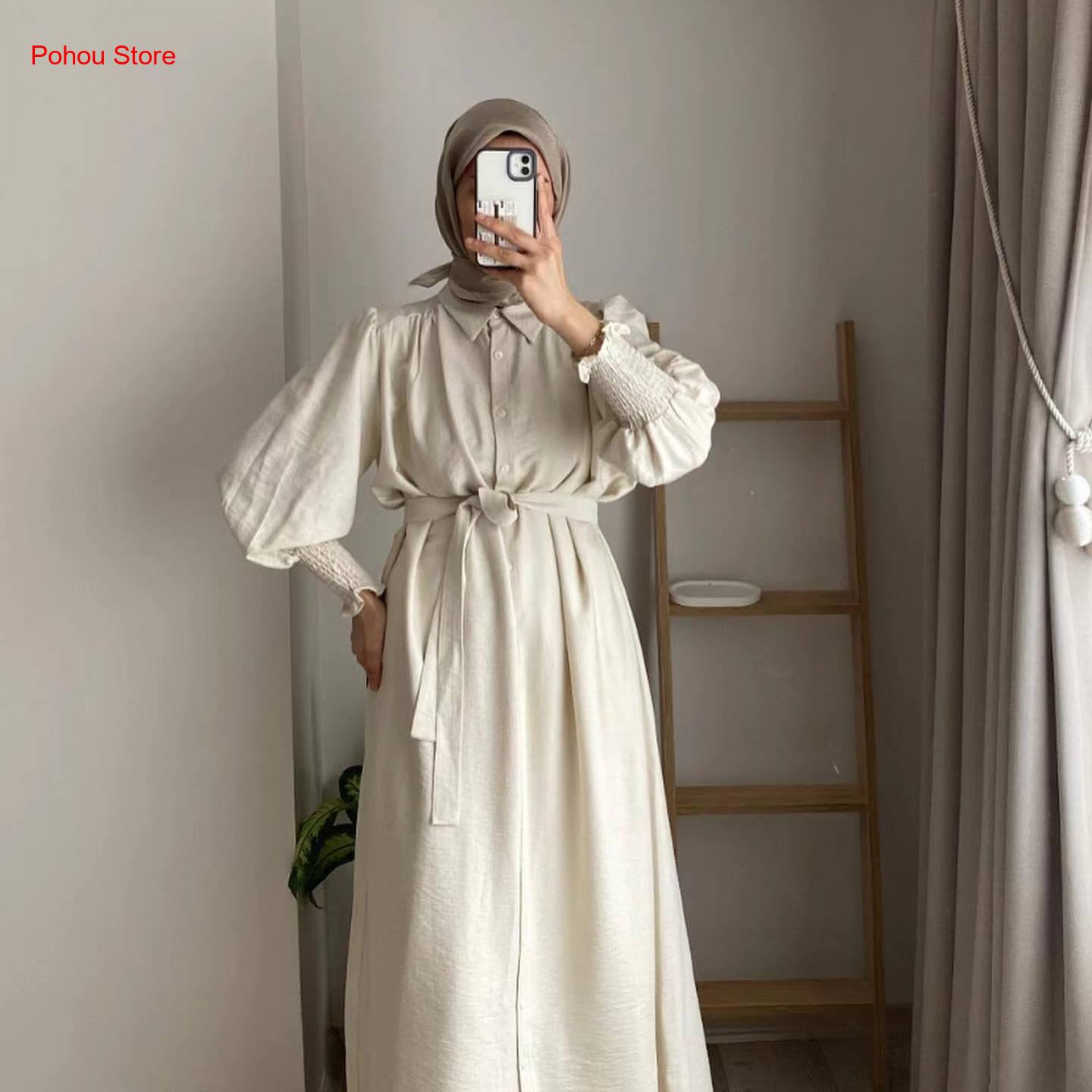 Kore Tarzı Gömlek Elbise Kadın - Korean Style A Line Shirt Dress incelemesi ve fiyatı