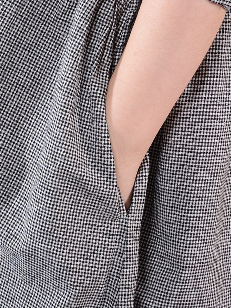 Kadın Uzun Kollu Pamuklu Keten - Korean Style A Line Shirt Dress incelemesi ve fiyatı