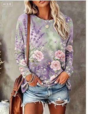 Kadın Uzun Kollu Tişört Degrad - Blouses incelemesi ve fiyatı