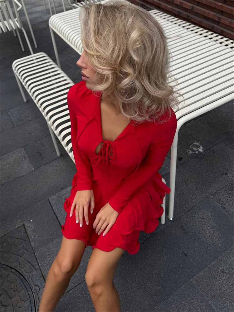 Tossy Bodycon Mini Elbise Uzun - Bodycon Long Sleeve Ribbed Dress incelemesi ve fiyatı
