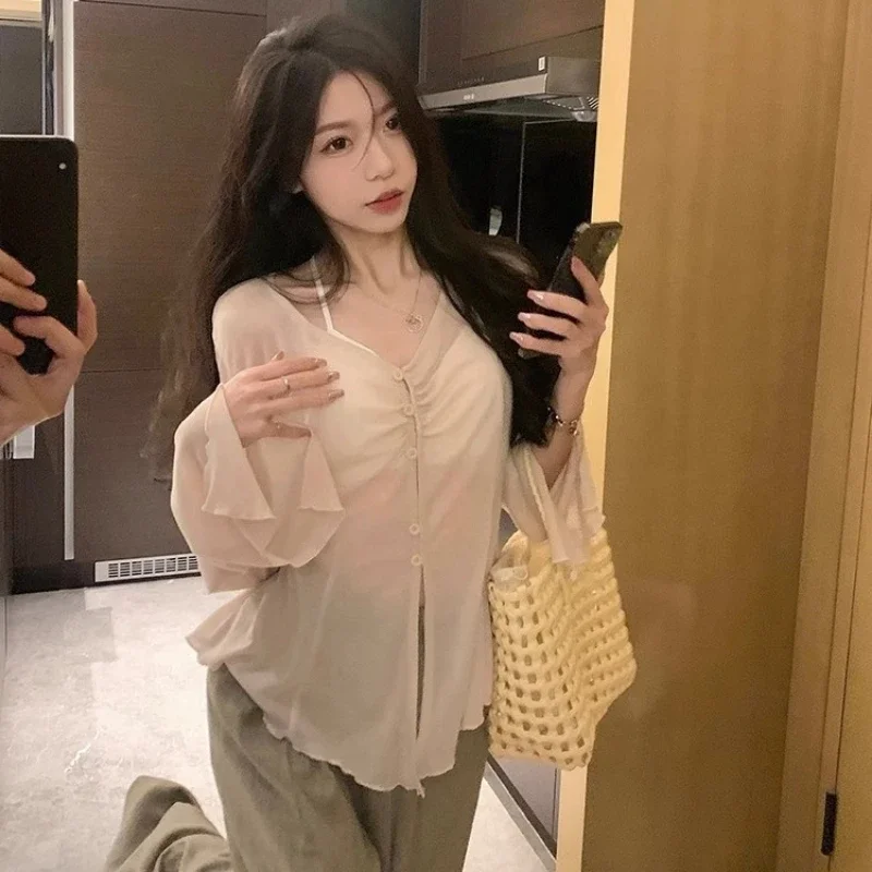 Şeffaf Geniş Kollu Bluz - Kadı - Blouses incelemesi ve fiyatı