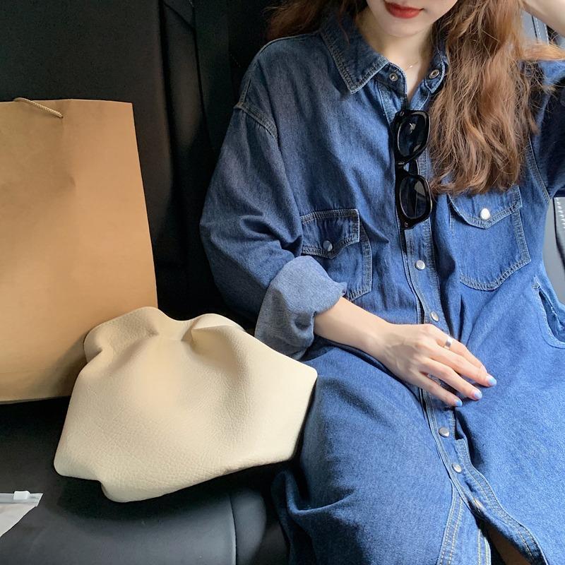 2026 Yeni Kadın Denim Gömlek E - Korean Style A Line Shirt Dress incelemesi ve fiyatı