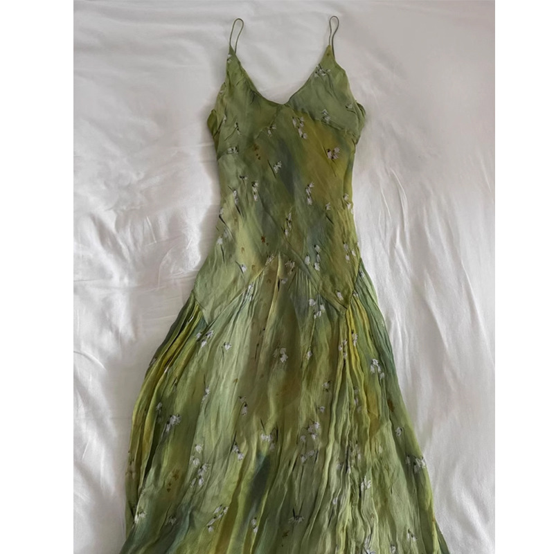 2025 Yeni Vintage Zarif Fransı - French Vintage Floral Midi Dress incelemesi ve fiyatı