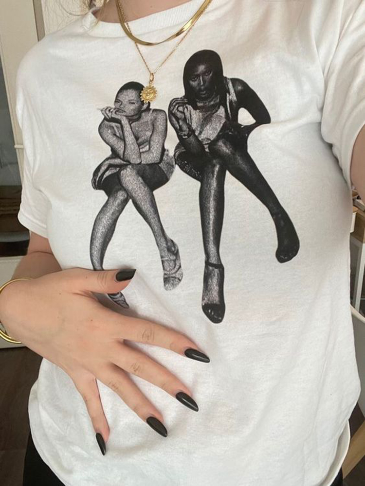 Estetik yaz bebek Tee Streetwe - Y2K Graphic Baby Tee Crop incelemesi ve fiyatı