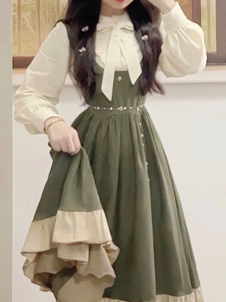 2025 Yeni Japon Kore Kawaii Ti - Korean Style A Line Shirt Dress incelemesi ve fiyatı