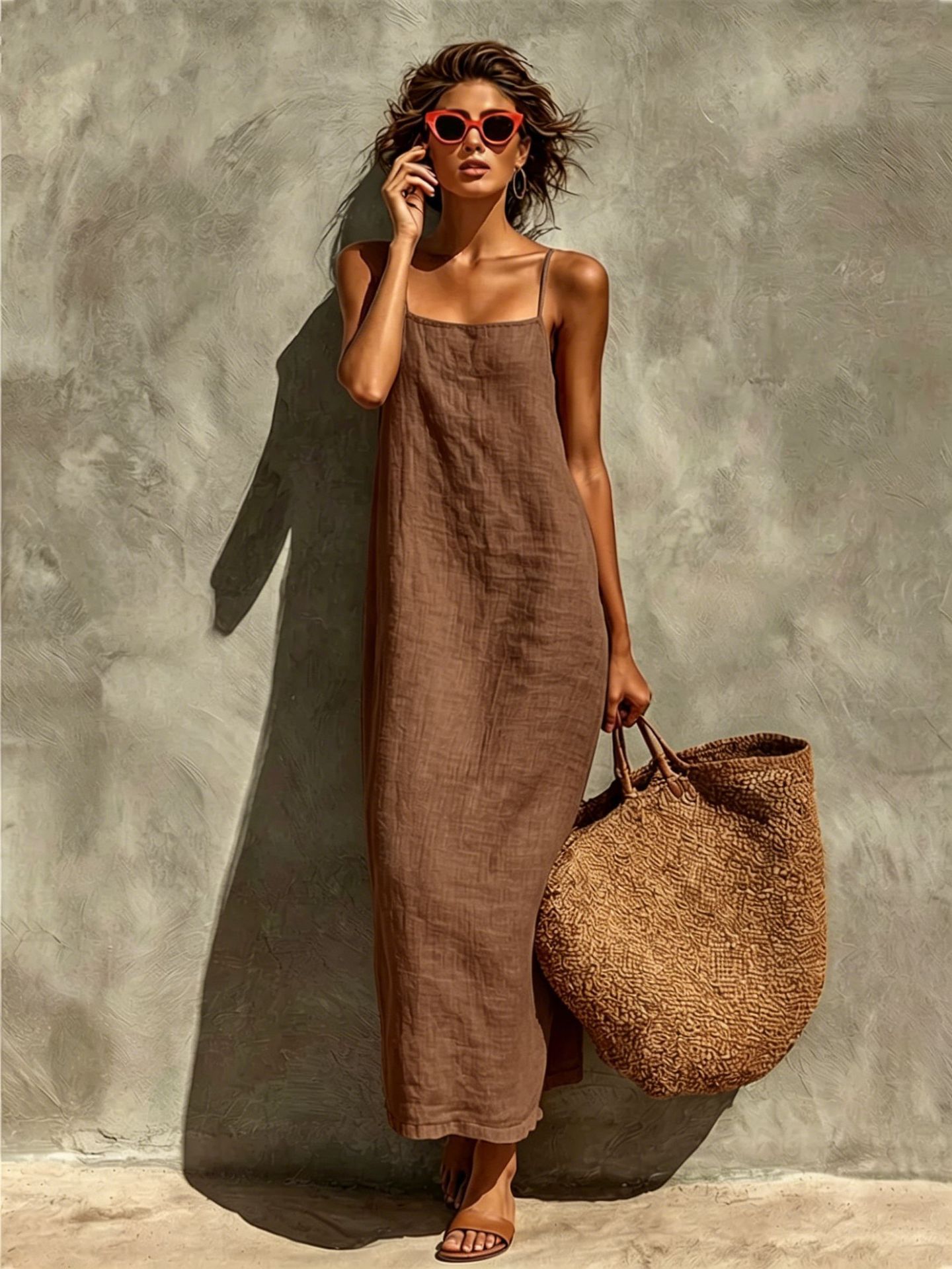 2026 Yaz Kadın Pamuk Keten Spa - French Vintage Floral Midi Dress incelemesi ve fiyatı