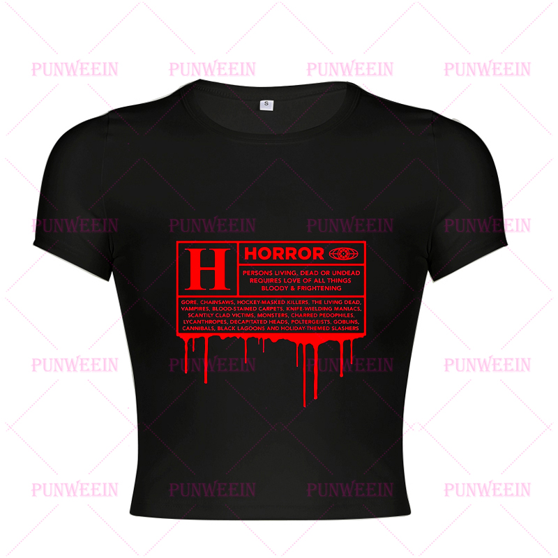 Punk Grunge Harfli Grafik Bask - Y2K Graphic Baby Tee Crop incelemesi ve fiyatı